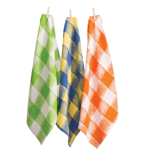 Pineapple Tea Tea Towel - Set of 6- 100% Cotton 