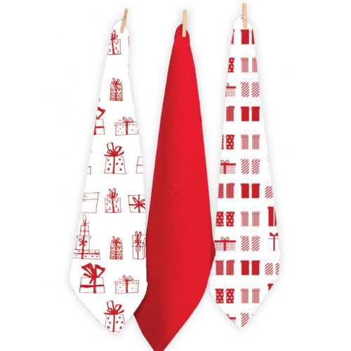 RANS Christmas Gift Tea Towels - 3 Piece Set